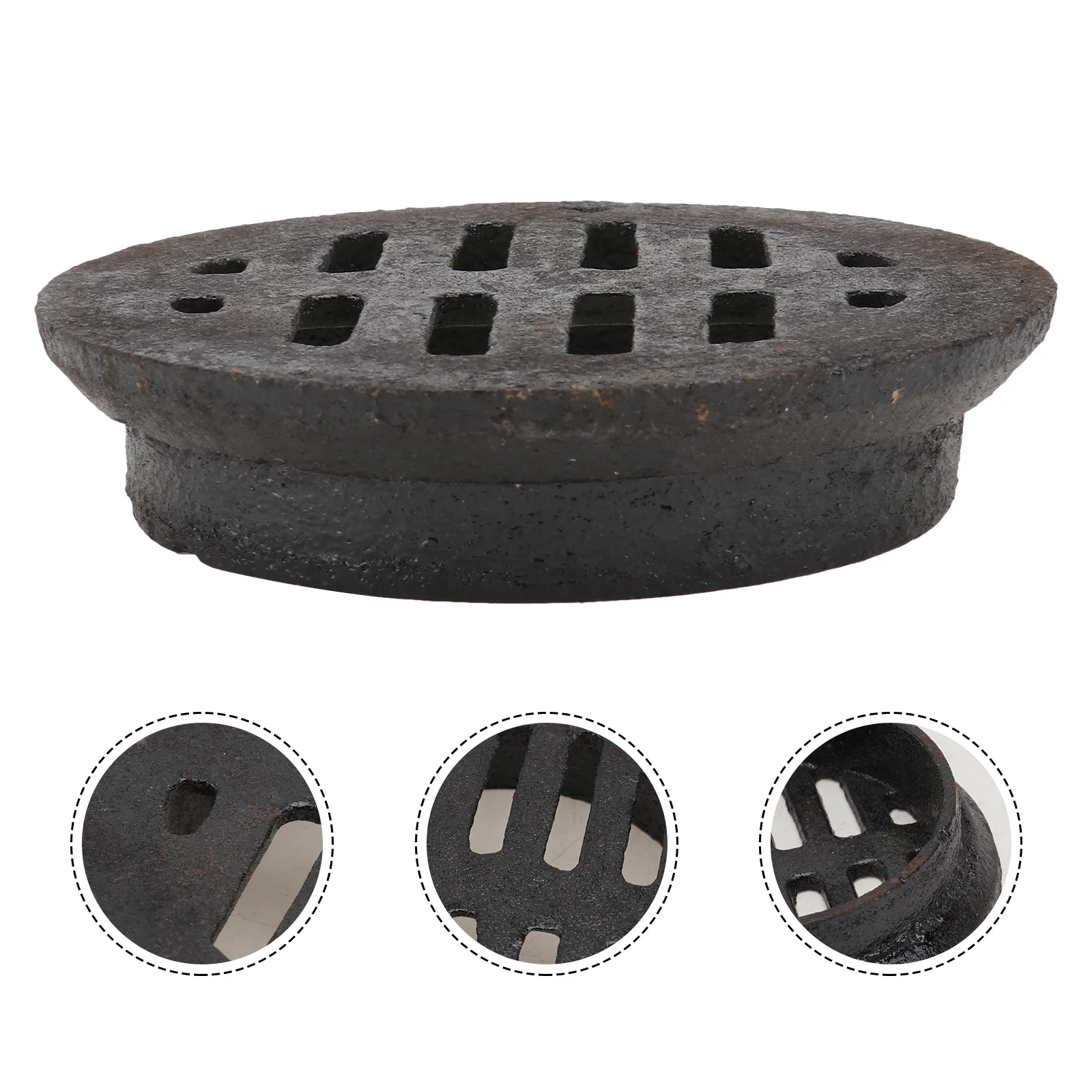 Cast Iron Floor Drain Accessory Garden Ground Leakage Outdoor Drainage Embedded Rooftop Sink