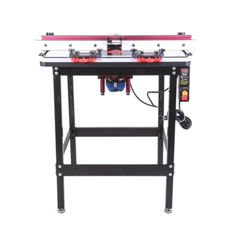 DPS0001 Desktop Electric Wood Milling & Engraving Machine Flip Over Table System Mdf Worktop Carpentry Lifting Workbench AC 220V