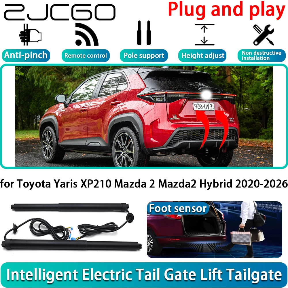 ZJCGO for Toyota Yaris XP210 Mazda 2 Mazda2 Hybrid 2020-2026 Electric Powered Tailgate Power Liftgate Automatic Tailgate System
