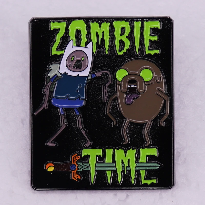 American Science Fantasy Animation ADVENTURE zombie times Brooch Cartoon Badge funny jewelry