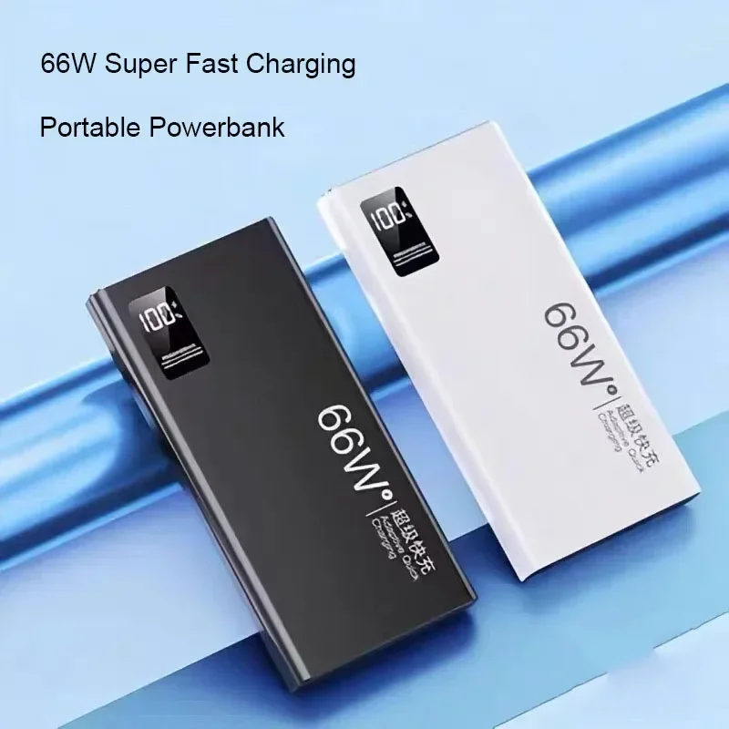 30000mAh Power Bank 66W Super Fast Charging For iPhone 15 14 Huawei P50 Xiaomi Samsung PD 20W External Battery Charger Powerbank