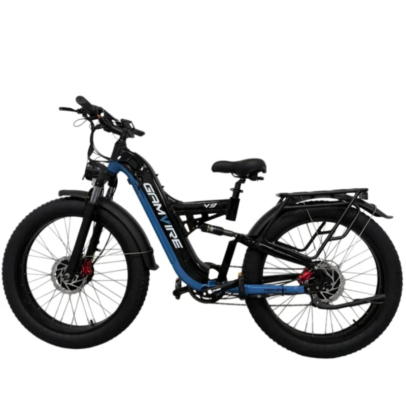V9 electric bicycle 4000W motor 52V 30AH battery 65km/h e bike Shock Absorption 26 inch tire off road Mountain electric bike