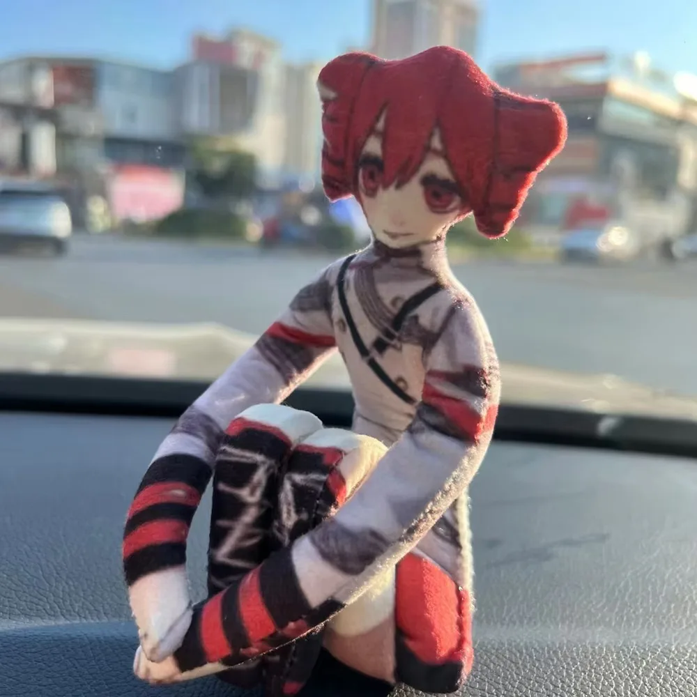 28cm Anime Kasane Teto Cosplay Plush Stuffed Dolls Cute Figure Room Decoration Abstract Wire Skeleton Cosplay Accessories Gifts