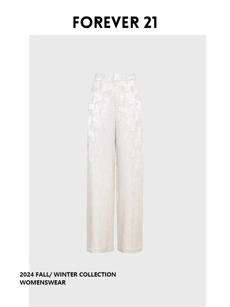 

Forever 2 Chinese Sle Loose Wide Leg Pants Summer Faion Slimming Tka Women's Straight Cut Arc Design National Sle