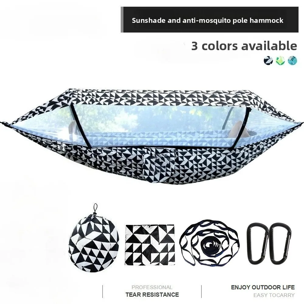 

Outdoor Camping Hammock Mosquito Proof Hammock Sun Protection Awning Mosquito Net Hammock Single Person Ground Tent