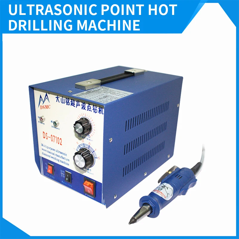Ultrasonic Spot Drill Machine Handheld for Jewelry Craft Card Hot Drilling
