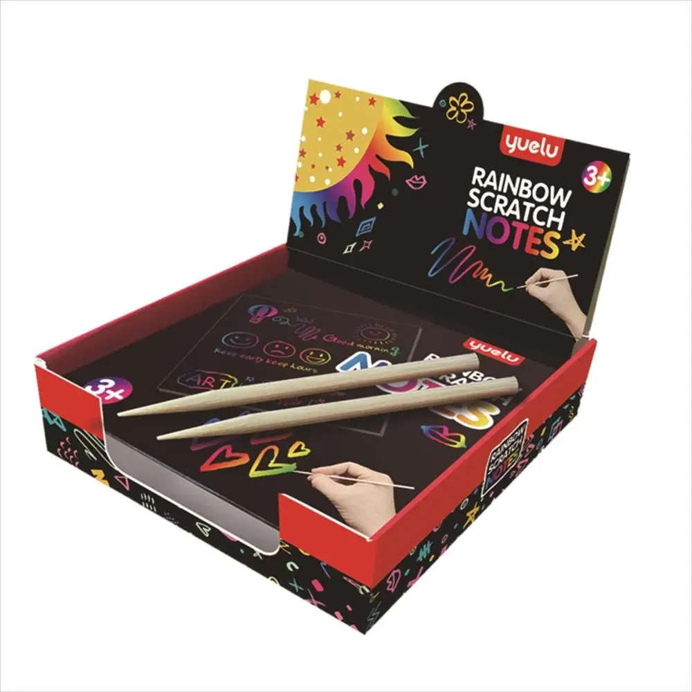 Vorlage Magische Farbe Scratch Art Craft Tier Scratch Notes Papier Scratch Art Papier Regenbogen Scratch Karten Zeichnen Malerei Spielzeug