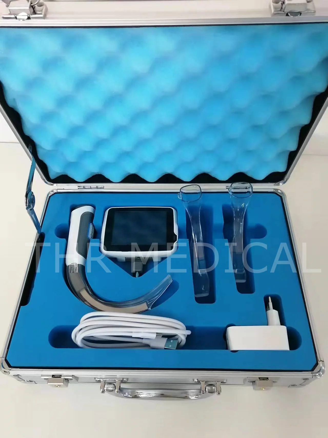 THR-VL3 Portable Ent Video Laryngoscope Visual Laryngoscope With Disposable Tracheal Tube