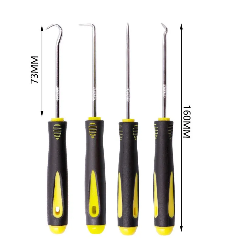 4PCS/Set Car Remover Tool Set Auto Car Pick and Hook Set O Ring Oil Seal Screwdrivers Gasket Puller Craft Hand Mechanic Tools
