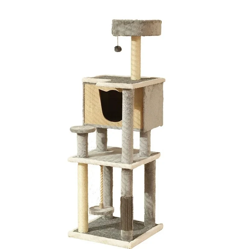 

Cat Climbing Frame Cat Nest Integrated Multi-Layer Cat Scratch Trees Scratching Post Does Not Cover a Large Area