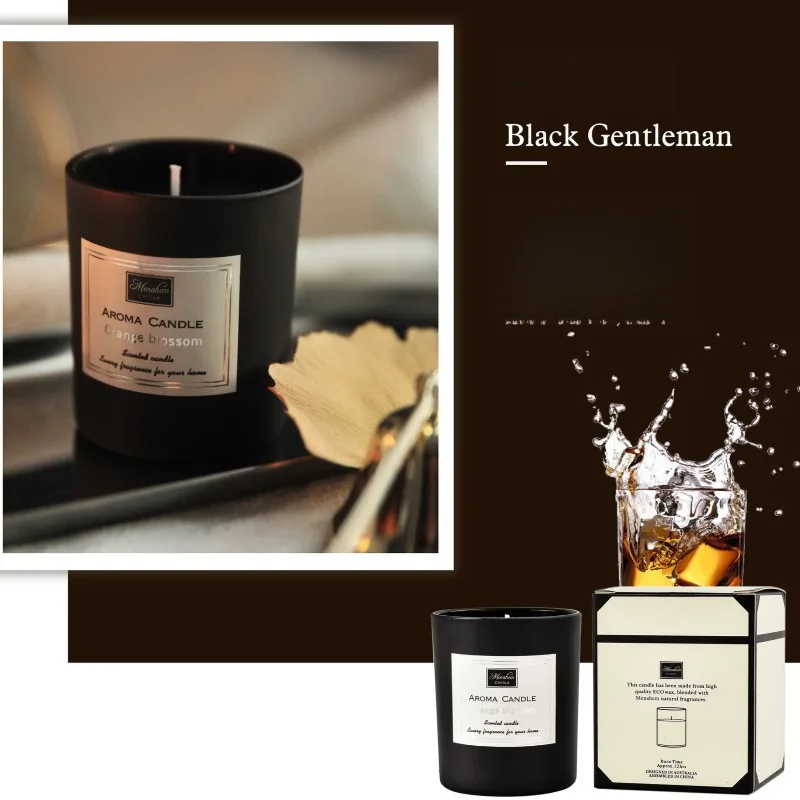 3-Color Glass Jar Scented Candle Natural Soy Wax Smokeless Aromatherapy Candle with 9 Fragrance Options for Home & Gift image 6