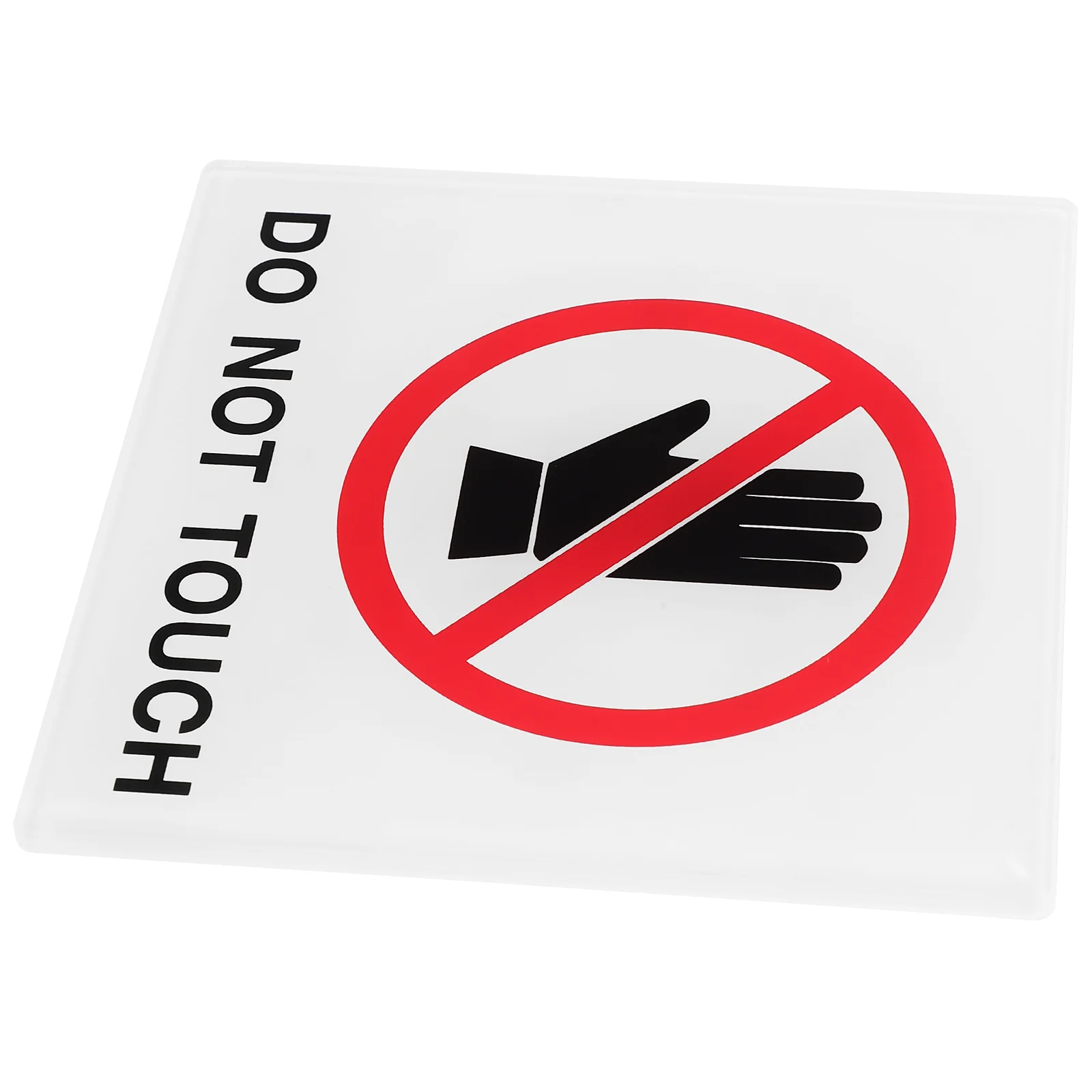 Stickers Label No Touching Signs Labels 1000X1000X030CM Acrylic Device Do Not Safety