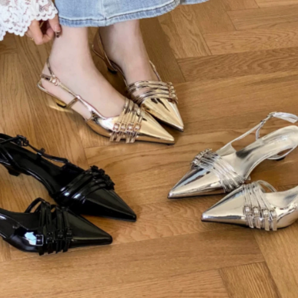 Genuine Leather High Heel Sandals Fabric Embroidery White Sandals Women 2025 Sexy Wedding Shoes Party Single Shoes image 6