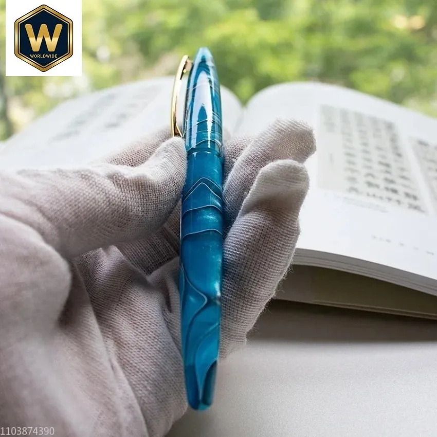 

Новая акриловая перьевая ручка из полимерной смолы A108 - перо EF/F/M/изогнутое, для плавного письма, для школы, студентов и офиса