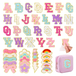 72Pcs Alphabet Patch Self Adhesive Cloth Bags Jacket Shoes Backpack Hat DIY A-Z Letter Decoration Clothing Sticky Repair Patches