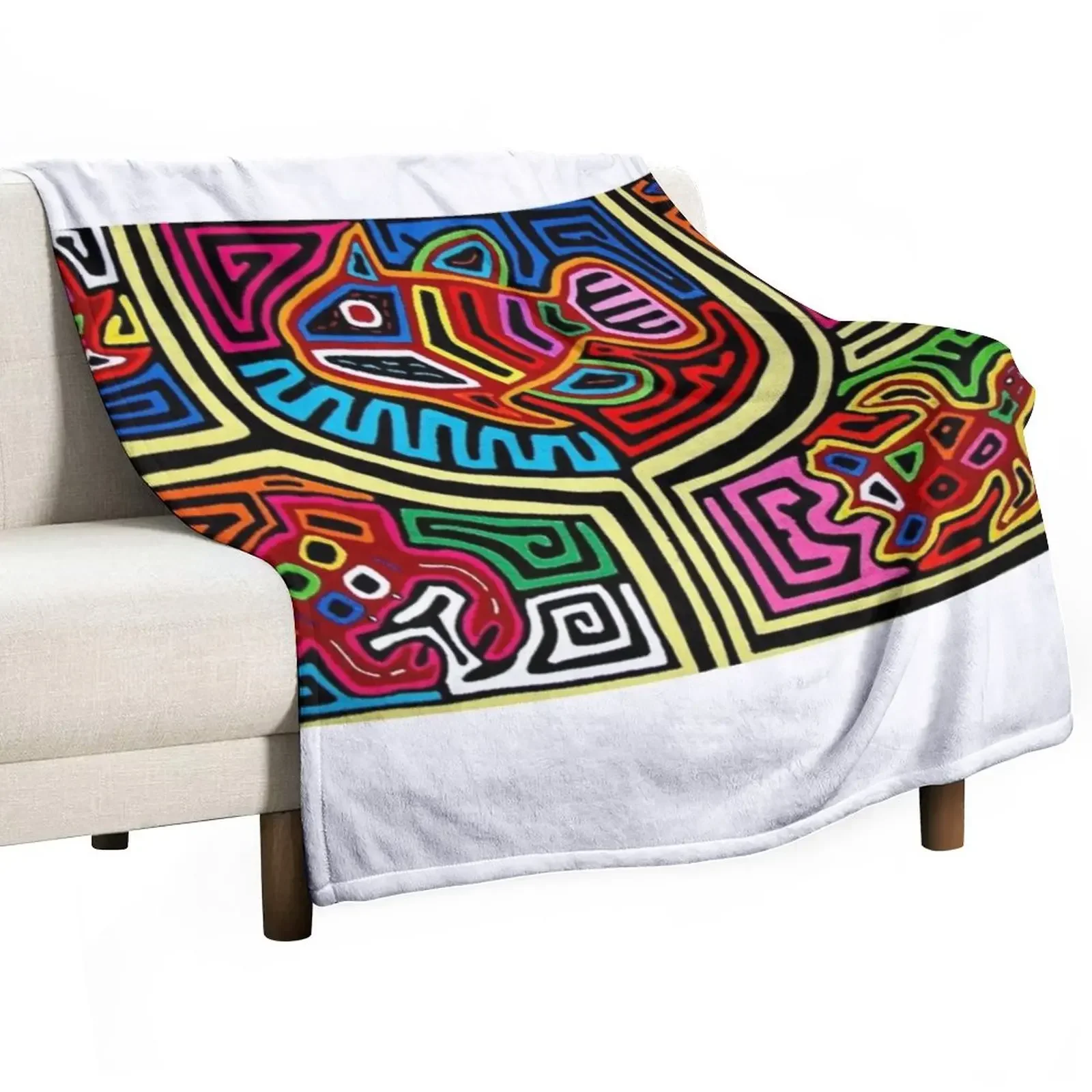 Mola de Panama Throw Blanket Single wednesday sofa bed christmas decoration Blankets