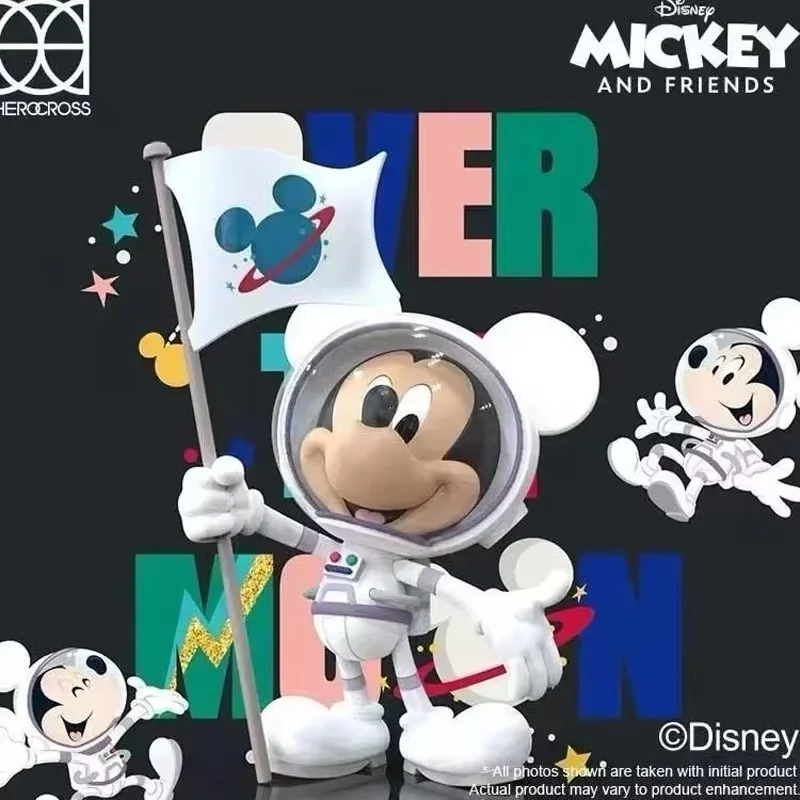 

New Disney Astronaut Mickey Cartoon Character Fashion Toy Desktop Decoration Collection Model Ornament Holiday Gift 15cm