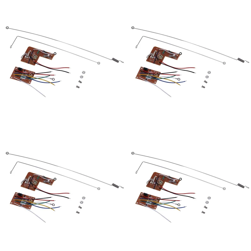 AS96-4 Set 4CH 40MHZ Remote Transmitter & Receiver Board With Antenna For DIY RC Car Robot Remote Control Parts