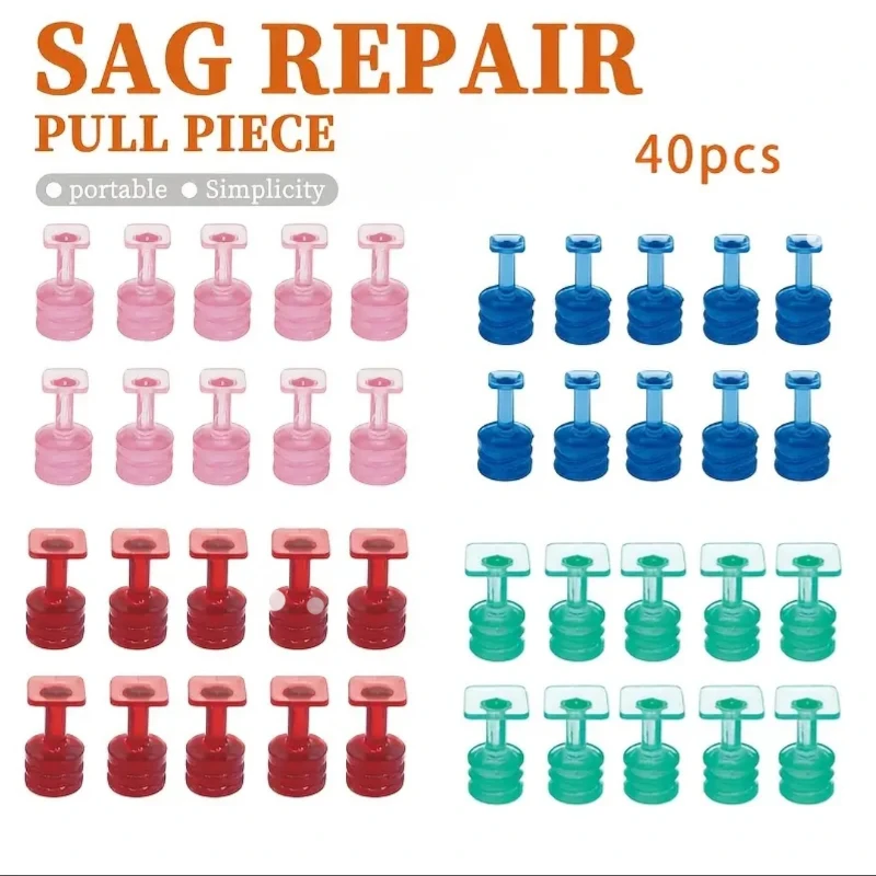 40pcs Glue Tabs Dent Removal Tools Dent Removal Tool Auto Paintless Dent Repair Glue Tabs Auto Maintenance Tools For Car Body