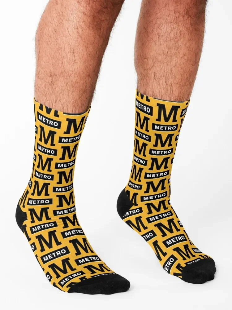 Happy Hiking Socks para homens e mulheres, Tyne and Wear, Metro Socks