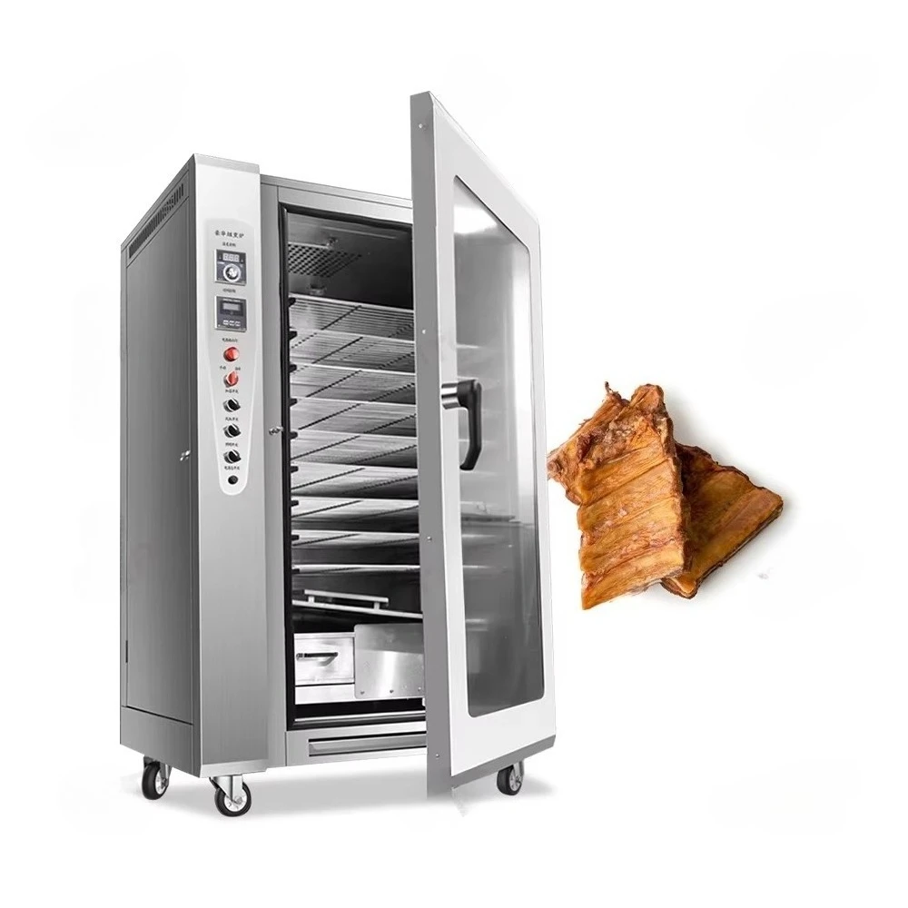 

Commercial dehydrator Smoker Temperature Time control Smoking hot dog oven Bacon sausage ham Fish hood