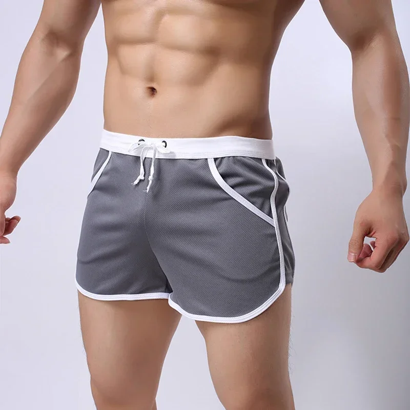 Men's Casual Sports Shorts Breathable Lightweight Workout Gym Running Fitness Beach Boxer Trunks for Summer Daily Wear