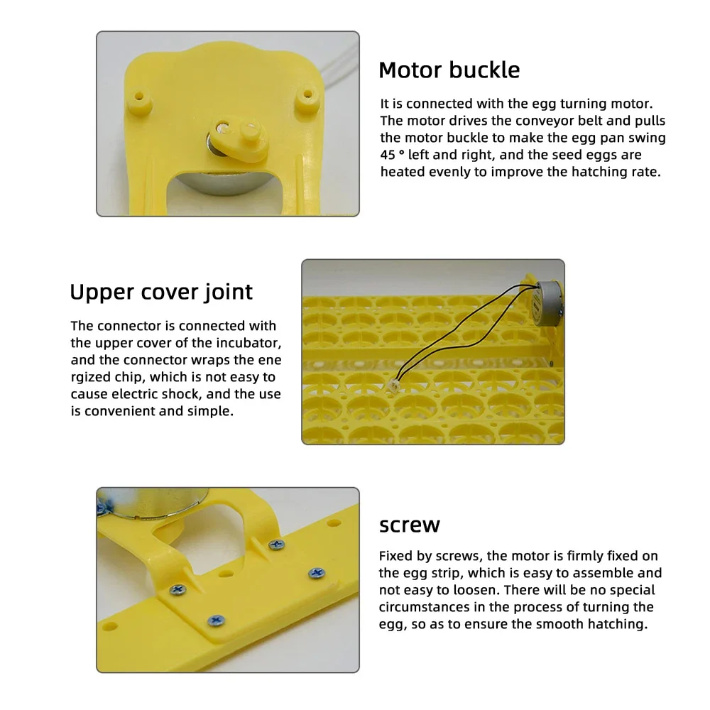 56 Eggs Incubator Eggs Automatic Incubator Incubator motor Turn Tray Poultry Incubation Equipment Farm poultry Hatching device