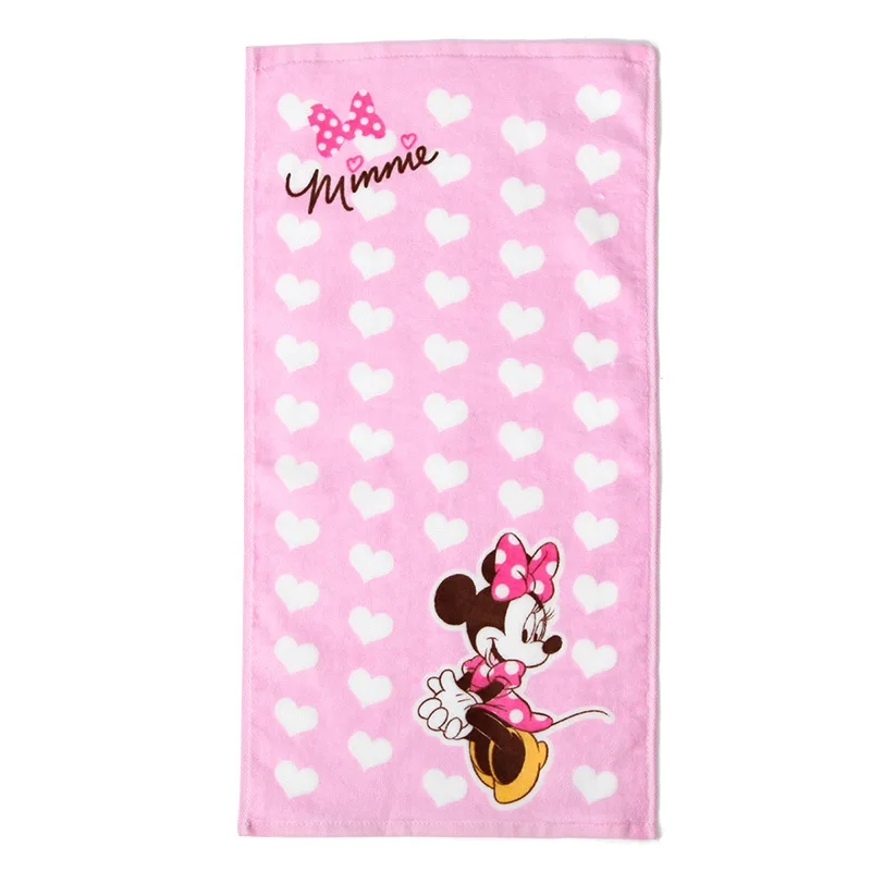 Disney Cartoon Princess Flower Embroidered Embroidered Children\'s Towel Super Soft Baby Adult Mini Cute 25x50 cm