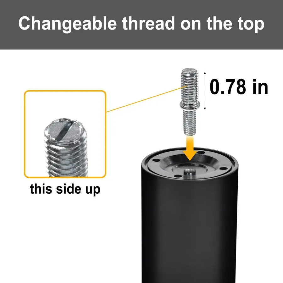 

Сменный винт с регулируемыми ножками кровати в мебельной опоре, 3 секции, фетровое дно для твердых полов, набор из 6 шт.