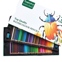 48/72/120 Colors Professional Colored Pencils Lead Soft Wood Watercolor Drawing Pencils Set for Art School Supplies