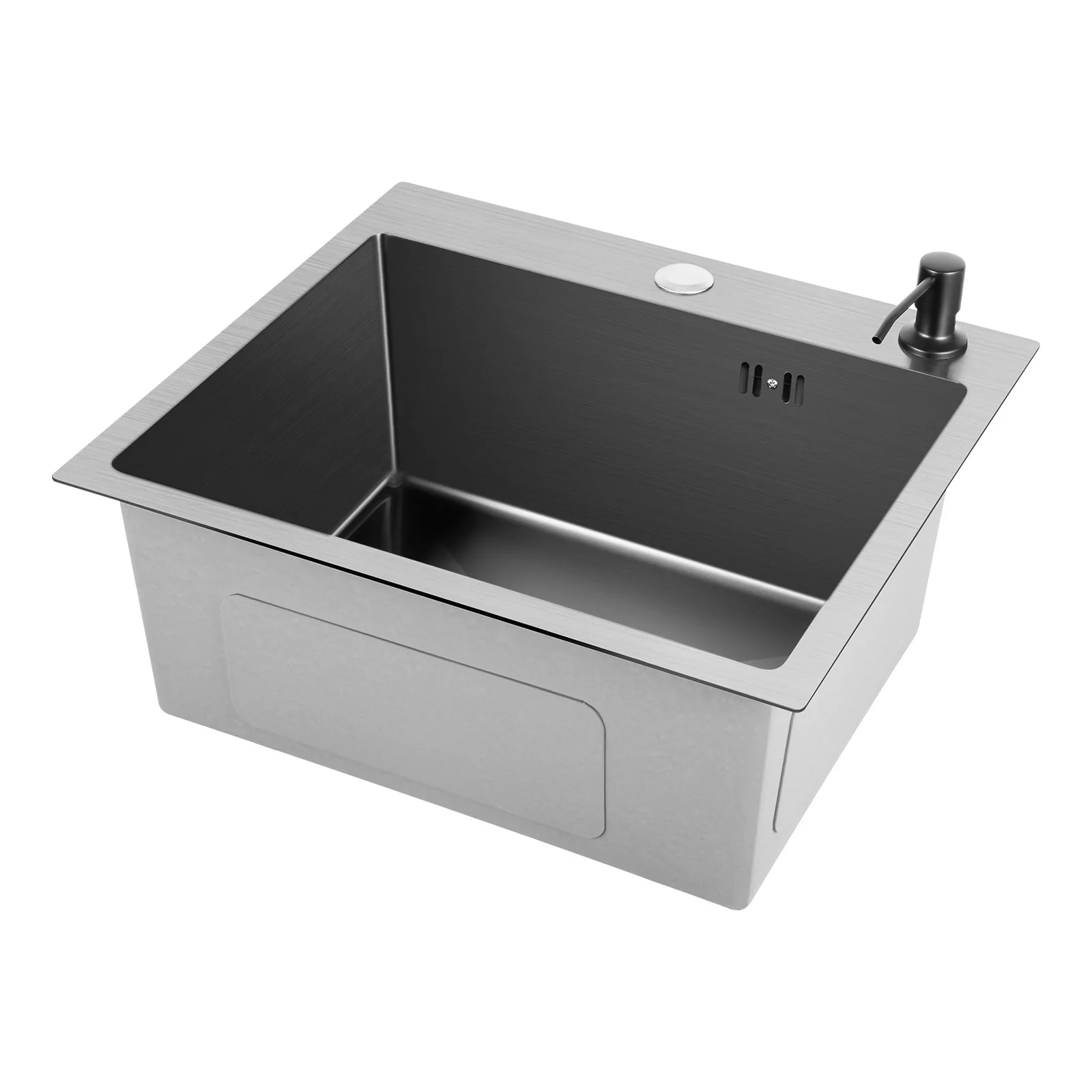 Stainless Steel Rectangle Sink Double-layer Slag Separation R10 Round Corner Nano Process for Kitchen