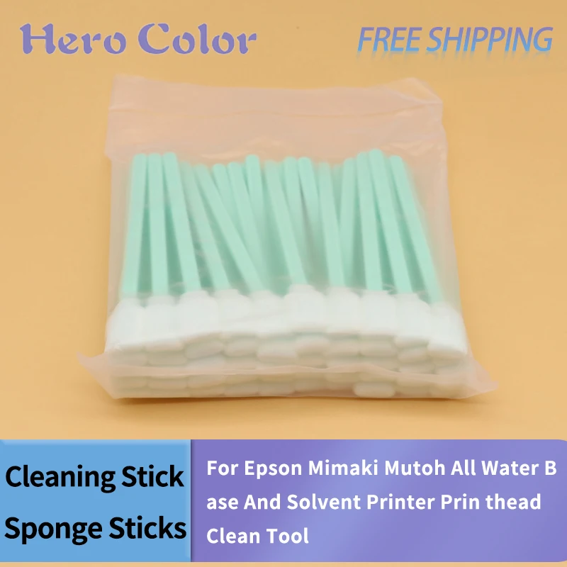 NEW Cleaning stick Sponge sticks for Epson for Roland for Mimaki for Mutoh All Large Format Solvent Printer Printhead