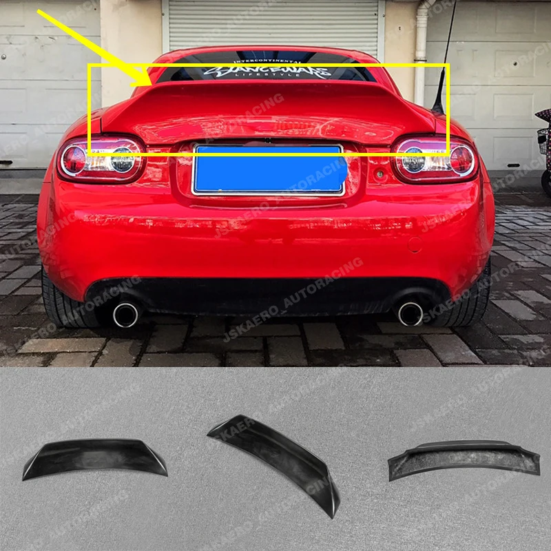 

Car BodyKits For Mazda MX5 Hard Top NC NCEC Miata Rear Trunk Spoiler Boot Wing FRP Unpainted