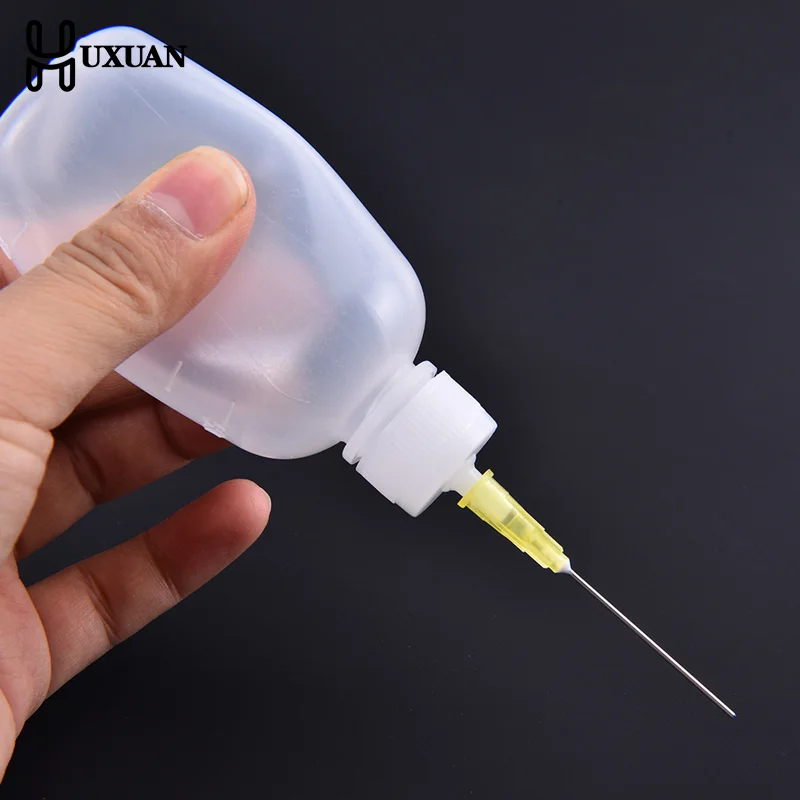 Новинка-Набор-из-3-прозрачных-полиэтиленовых-дозирующих-флаконов-по-50-мл-для-паяльной-пасты-и-флюса-3-иглы-инструменты