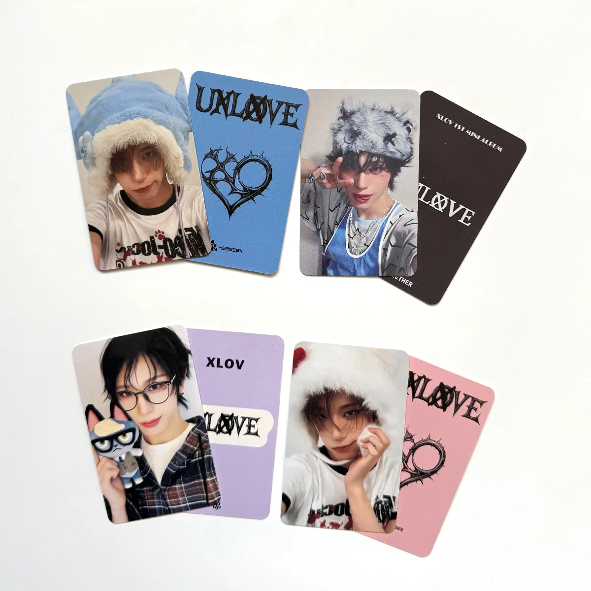 4Pcs/Set Idol XLOV New Return Album UXLXVE Lomo Cards Special Bonus Cards Postcards WUMUTI RUI HARU HYUN Fans Gifts Collection view 6