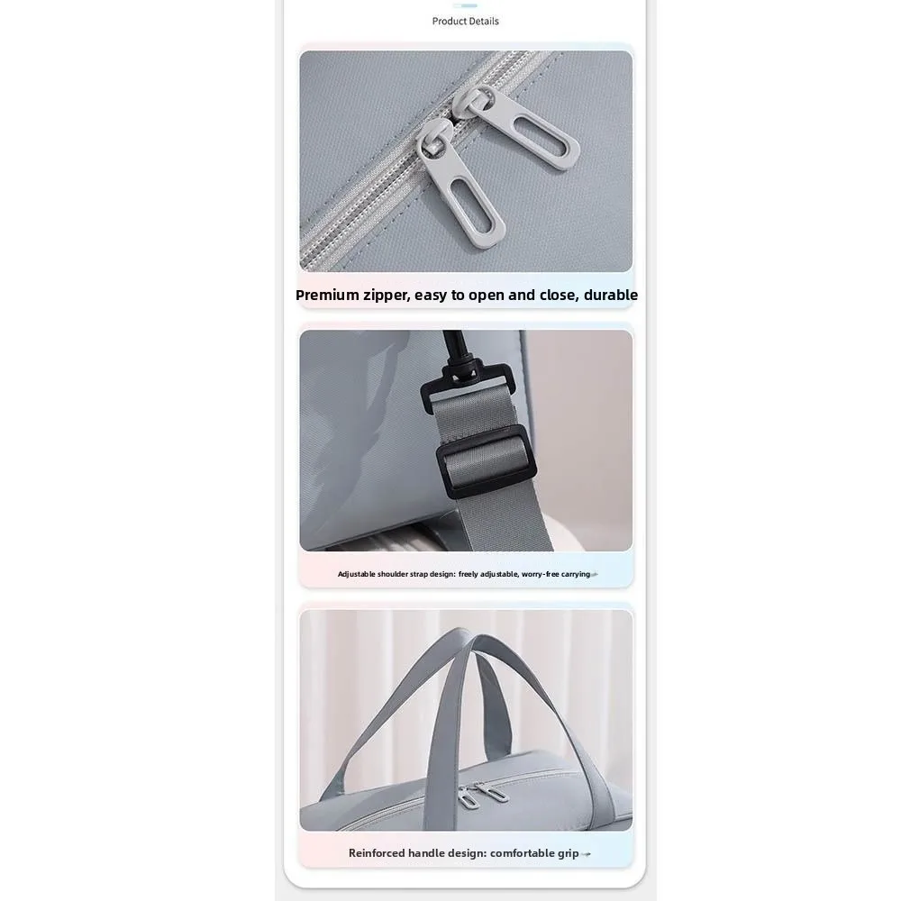 

Portable 600D Film Travel Handbag Large-capacity Single Shoulder Duffel Bag Waterproof Lightweight Shoulder Luggage Bag Yoga