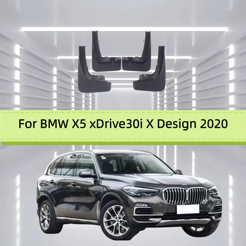 4PCS For BMW X5 xDrive30i X Design 2020 Car Fender Mudguards Anti-splash Flap Front Rear Mudflap