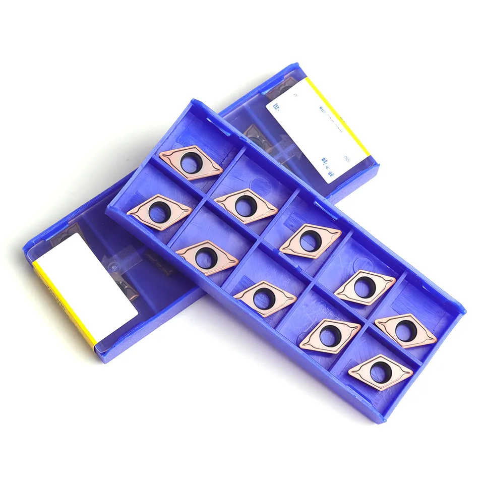 10PCS DCMT11T304 DCMT11T308 HM EF EM YBC251 YBC252 YBG205 High quality CNC lathe turning tool Steel metal tool