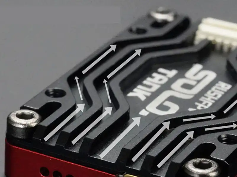 RUSH Solo Tank 5.8G VTX Video Transmitter CNC Shell 48CH 1.6W عالية الطاقة ميكروفون مدمج هيكل تبديد الحرارة