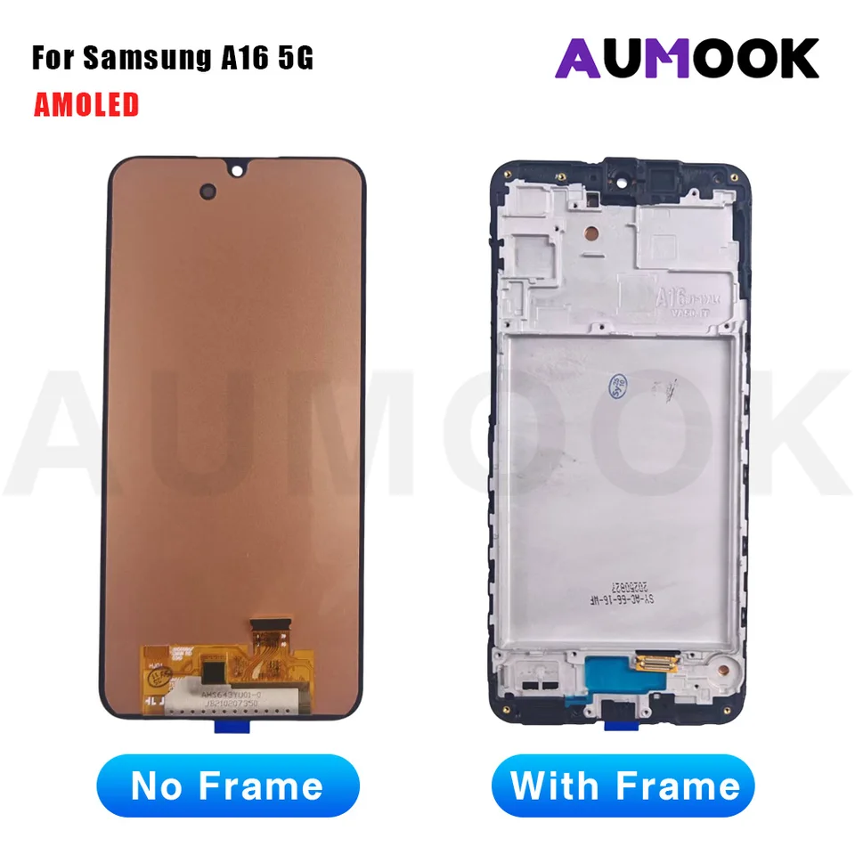 Pantalla AMOLED para Samsung Galaxy A16 4G/5G, LCD con táctil y digitalizador, para A165/A166, repuesto 3