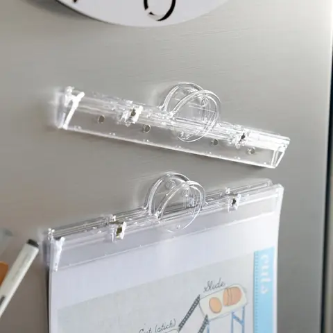 자기 투명 파일 폴더 강력한 흡입력이 떨어지기 쉽지 않음 다기능 사무실 및 학교 용품 A4 파일 폴더