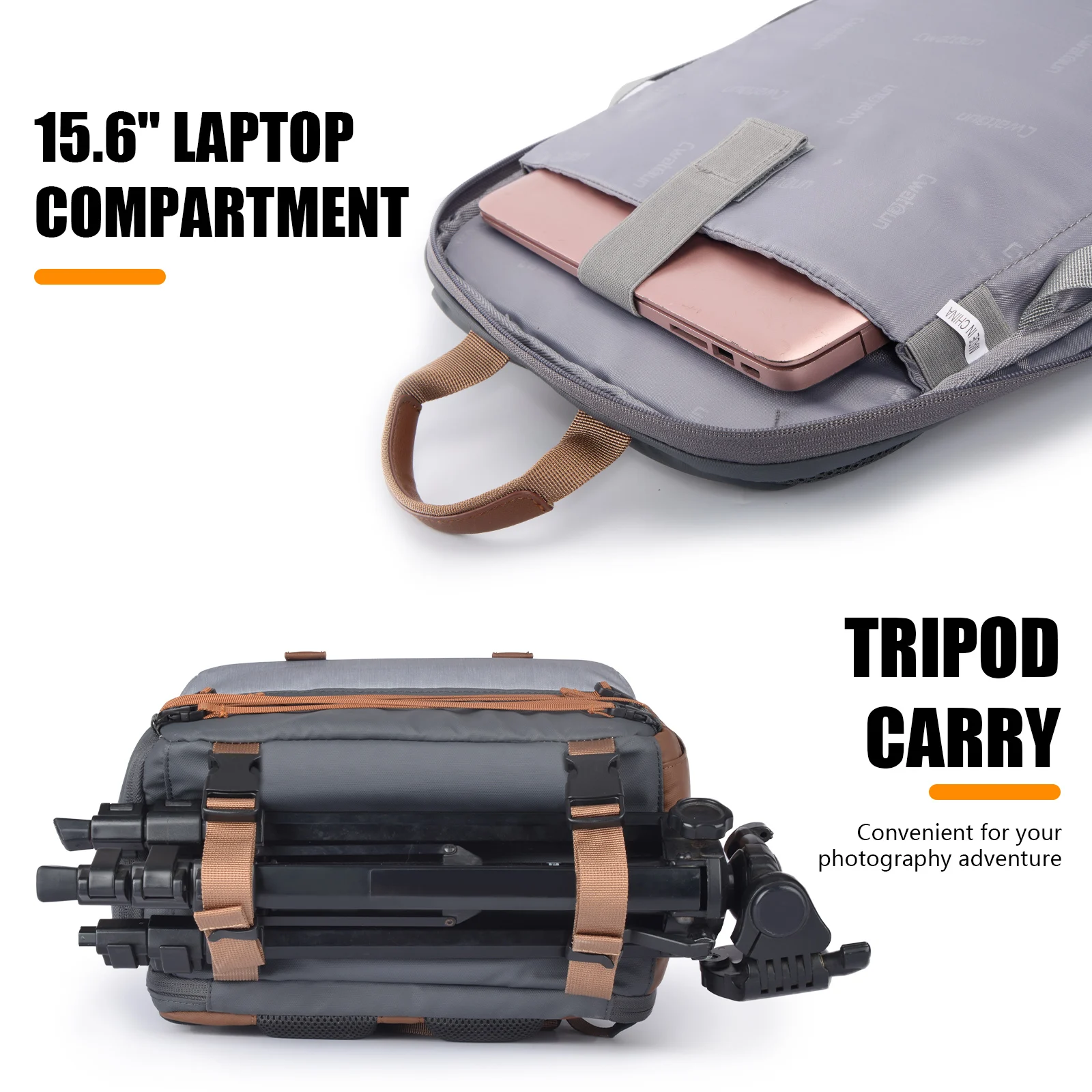 حقيبة ظهر كاميرا متعددة الوظائف مقاومة للماء ، حقيبة تصوير للسفر ، حقيبة كاميرا لكانون ، نيكون ، سوني ، SLR ، DSLR