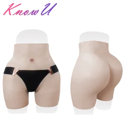 KnowU Silicone Pant with Fake Vagina Cosplay Costumes Underwear Panties Thick Hip Pants for Drag Queen Crossdresser Transgender