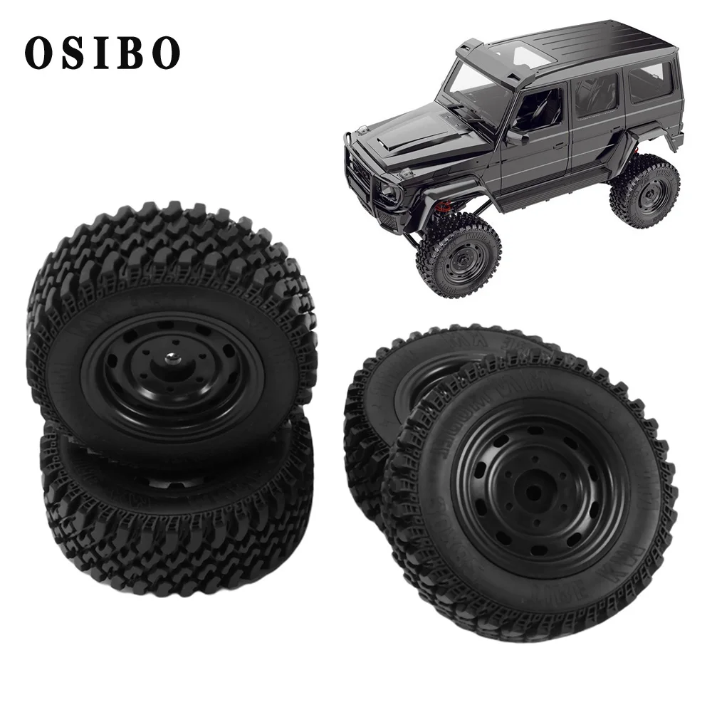 4PCS 80MM RC Tire RC Rubber Tire Professional Plastic Rubber Tire RC Accessory Upgrade Parts Fit for MN86 RC car