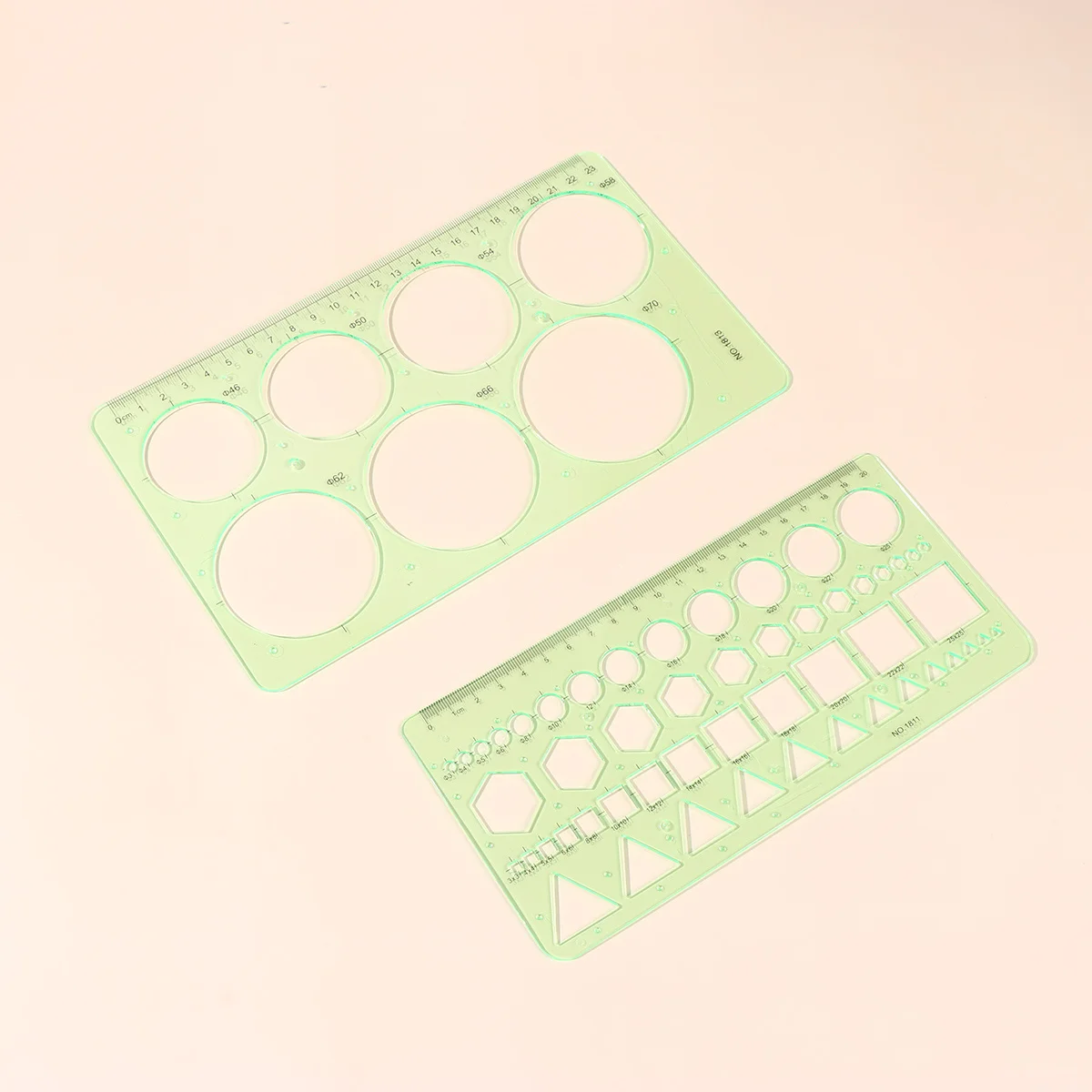 Juego de reglas de dibujo de arquitectura, patrones de escala transparente para proyectos escolares, técnica de red, diseño artístico, oficina, 1 Juego