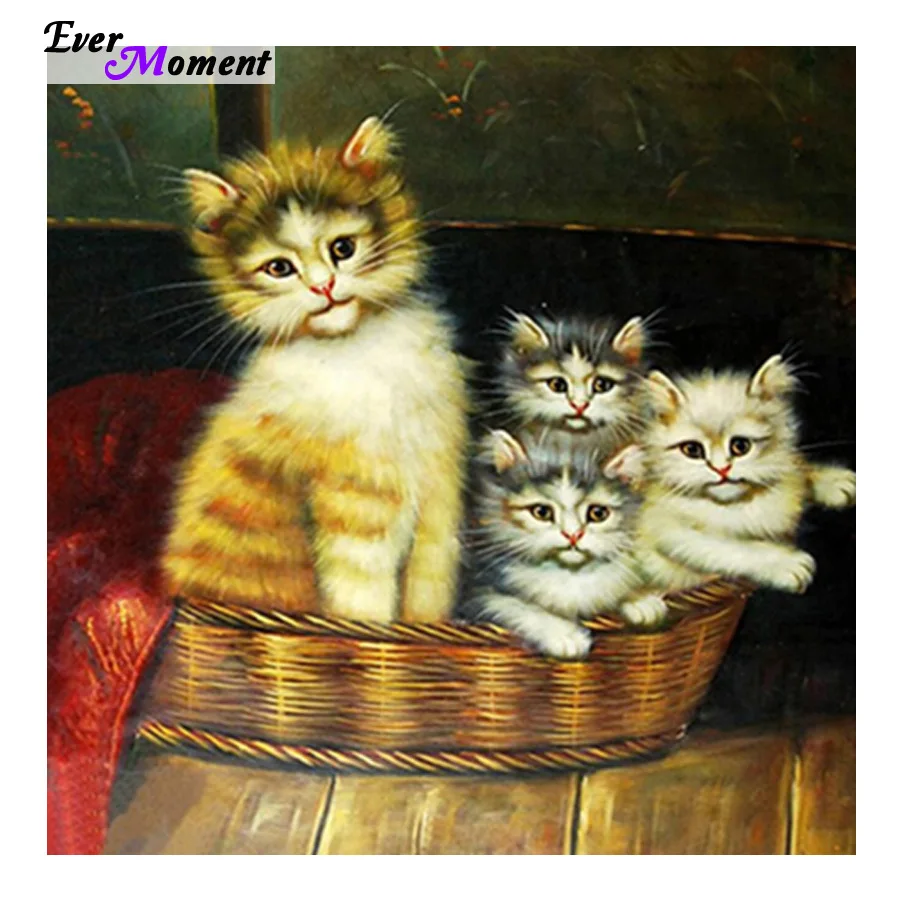 

diamond embroidery new diamond painting cross stitch cat diamond rhinestone pasted painting home decor wall sticker gift ASF489