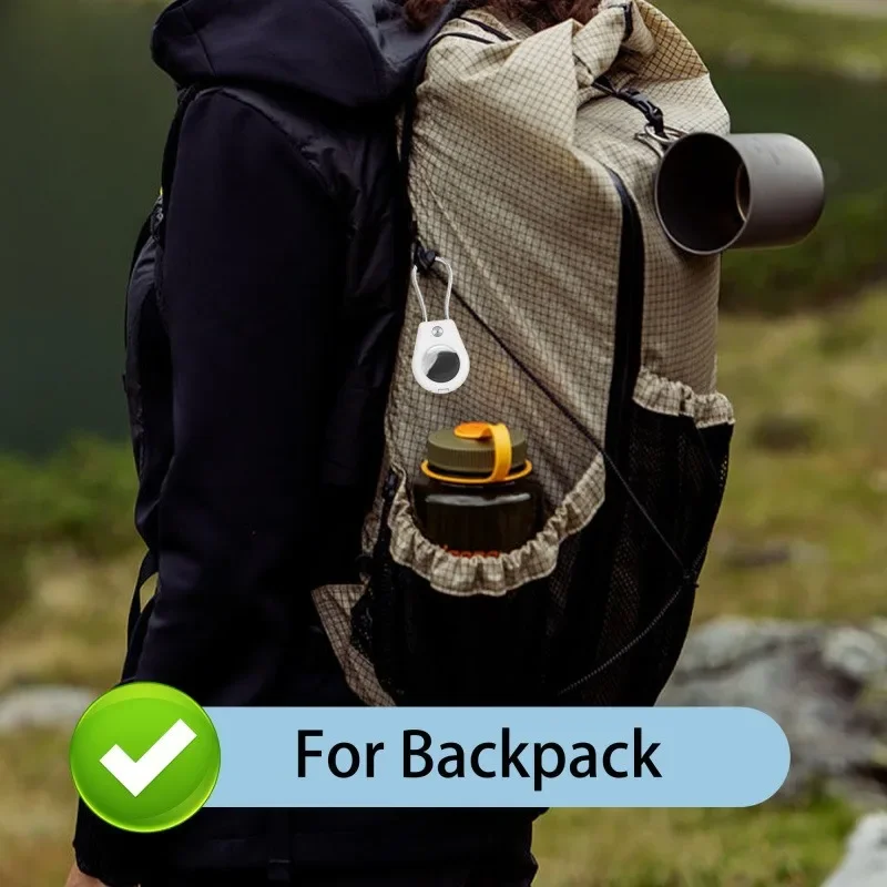 

For AirTag Keychain Waterproof Drop Resistant Wear Resistant Anti Loss Device Pet Lanyard Tracker Full Coverage Protective Case。