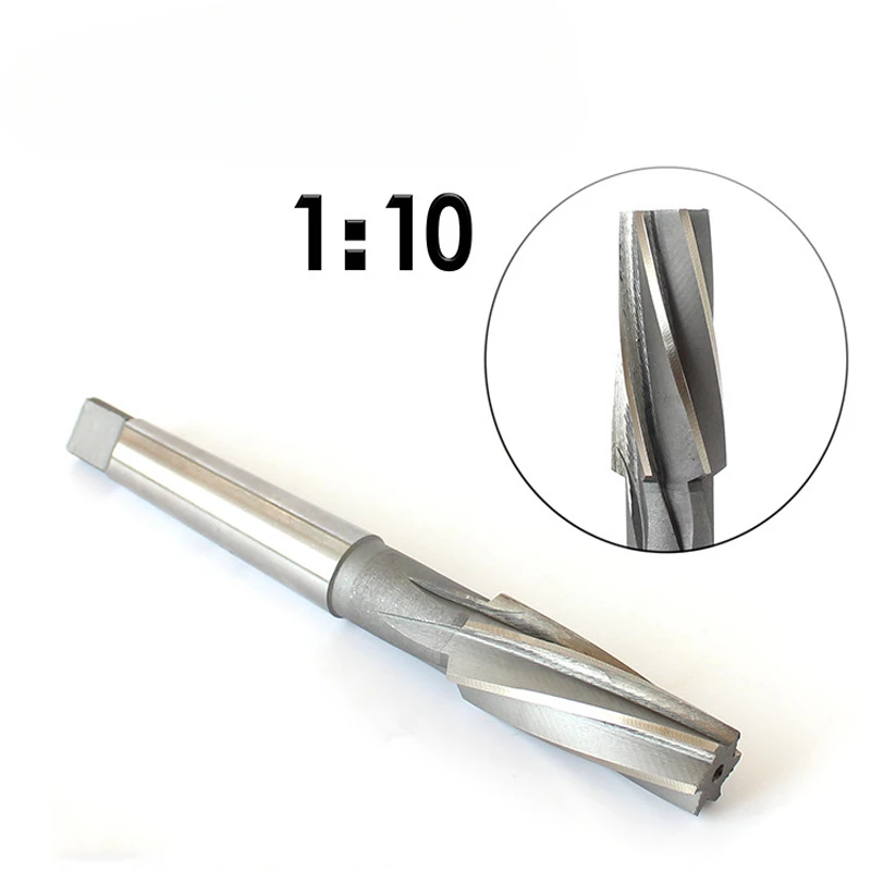 1:10 Machine Reamer 8-38mm Morse Taper HSS Spiral Flute Cutter (8/10/12/14/16/18/20/22/24/26/28/30/32/34/36/38mm)