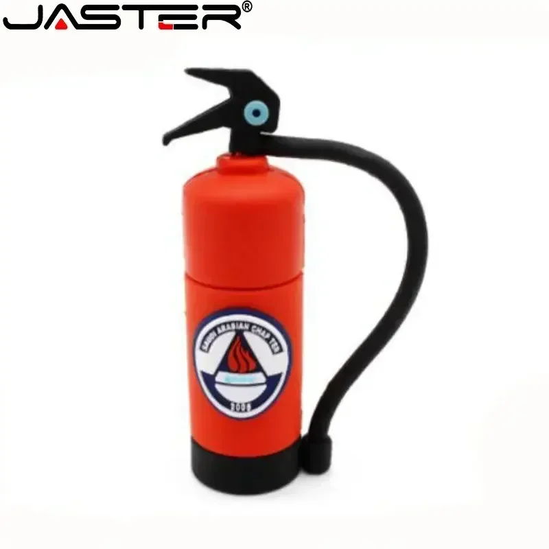 Safety Fire Model Cartoon Pen Drive Helmet Flash Drives Fire Extinguisher Memory Stick Fire Hydrant U Disk Real Capacity 64GB