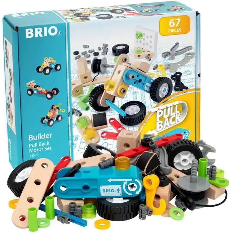 

Pullback Construction Toy Set for Kids Ages 3+, Learning Building Educational Fun